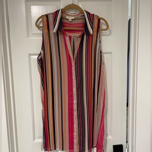 Sleeveless tunic blouse or coverup - never worn